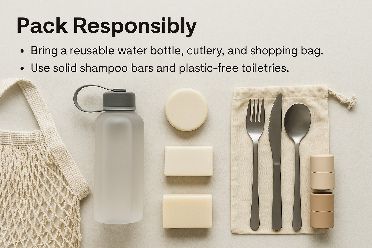 Zero waste travel items